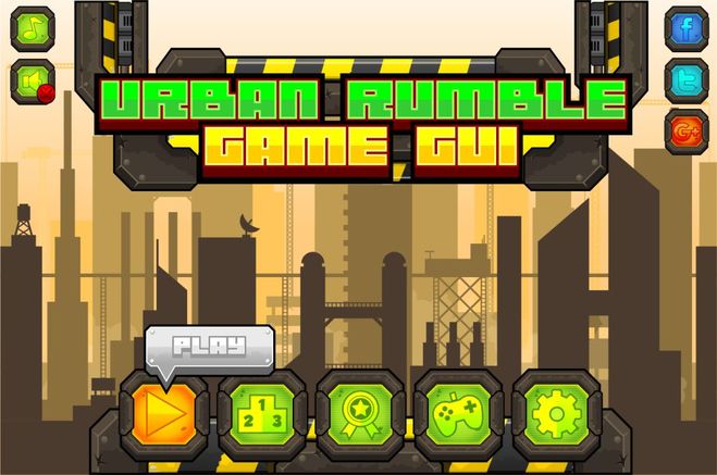 urban rumble fighting action game gui