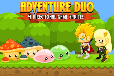 Adventure Duo Game Sprites
