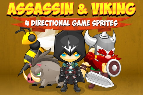 Assassin Viking Game Sprites