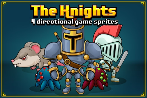 The knight 4 direction sprites