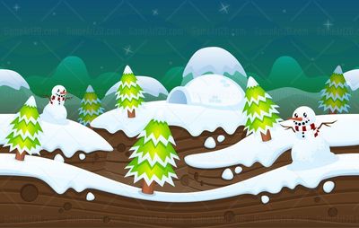 snowy christmas winter game background