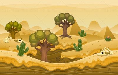 barren pyramid desert game background