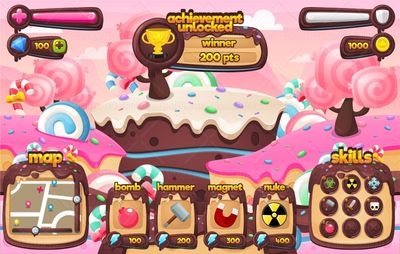 chocolate candy game gui