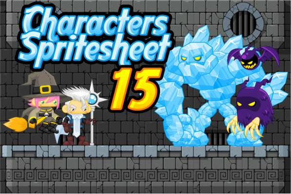 character sprite sheet snow ice