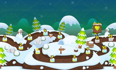 christmas game level map