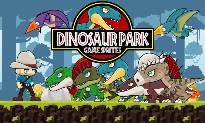 jurassic park world dinosaur game sprites