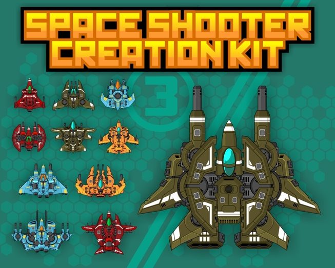 modular space shooter sprite shmup danmaku