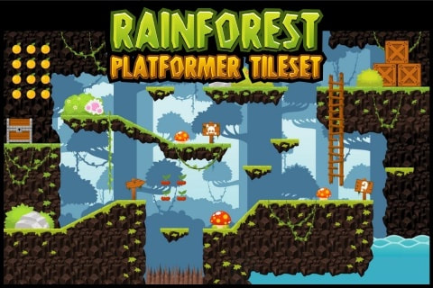 rainforest game tileset