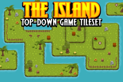 island top down tileset