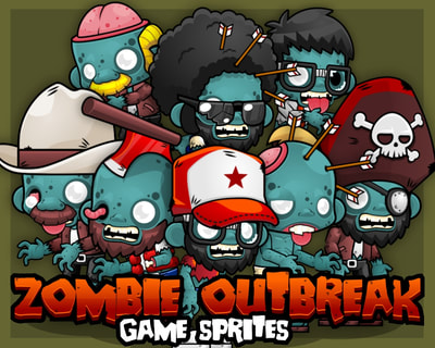 zombie game sprites