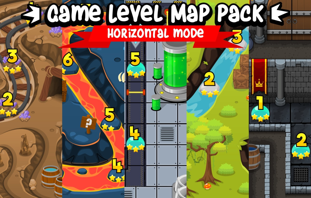 Game Level Maps Pack