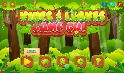 Cartoon Game GUI - Game Art 2D