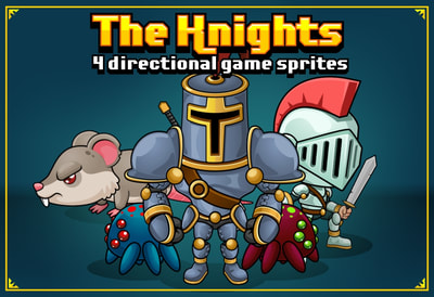 RPG Knight Game Character