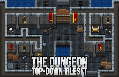 dungeon castle rpg tileset