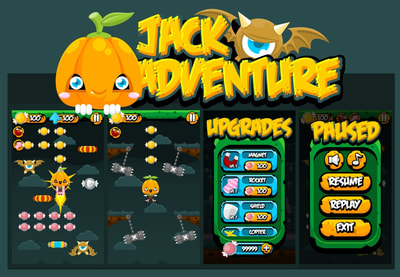 jack o lantern game sprites